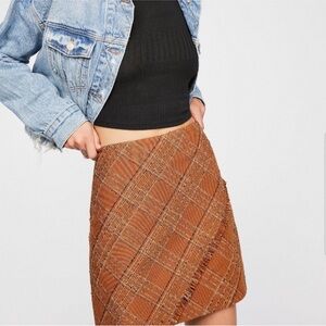 Free people plaid skirt
